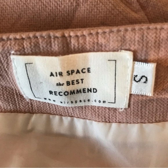Air Space Pink Front Zip Mini Skirt. Cotton. Women’s Size Small. - Picture 4 of 5